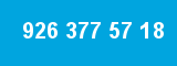 926 377 57 18 926 377 57 18